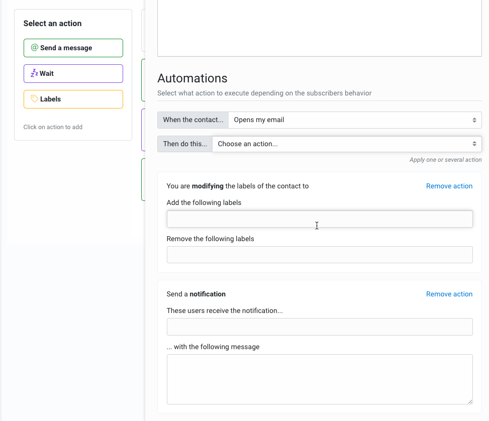 Automation for email drip campaigns