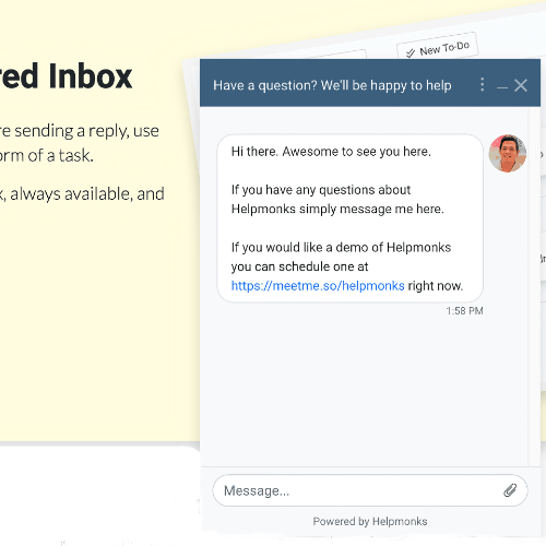 All-in-one shared inbox for emails and live chat